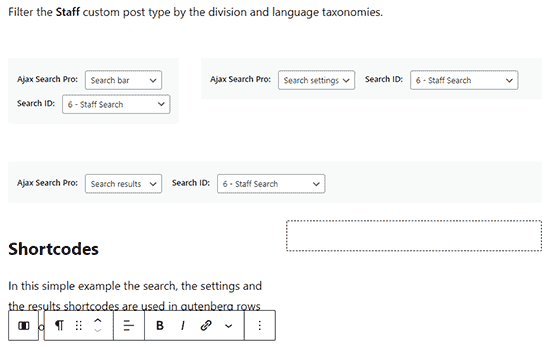 ajax search pro divi elementor gutenberg beaver wpbakery filter