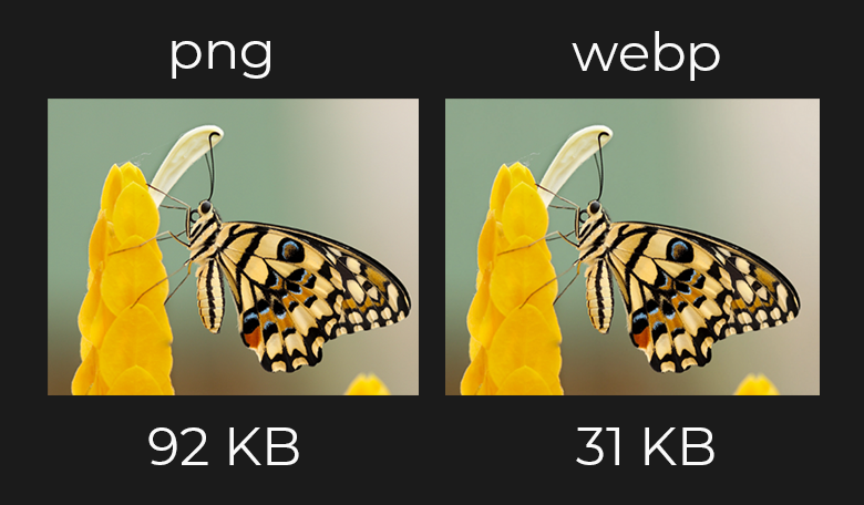png vs webp next gen image format differences and optimizations