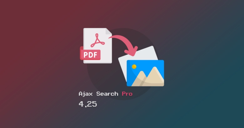 Ajax Search Pro v4.25 PDF thumbnail generation