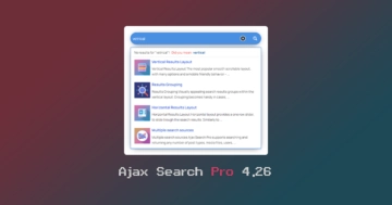 Predictive search autocorrect – Ajax Search Pro for WordPress 4.26