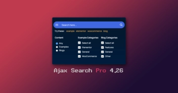 Ajax Search Pro 4.26.3 update