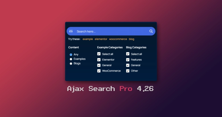 Ajax Search Pro 4.26.3 update